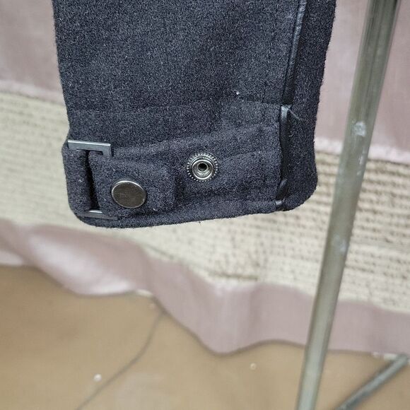 INTERNATIONAL CONCEPTS Black Wool Coat Large - Picture 5 of 10